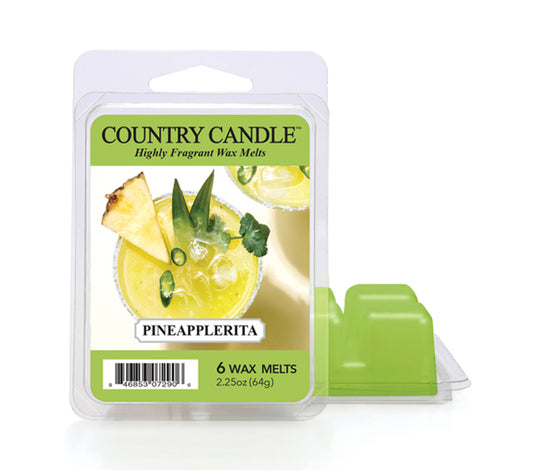 Country Wax Melts 6 pcs Pineapplerita von Country Candle kaufen | Duft: Exotisch, erfrischend, würzig, tropisch | Mehrmals schmelzbar