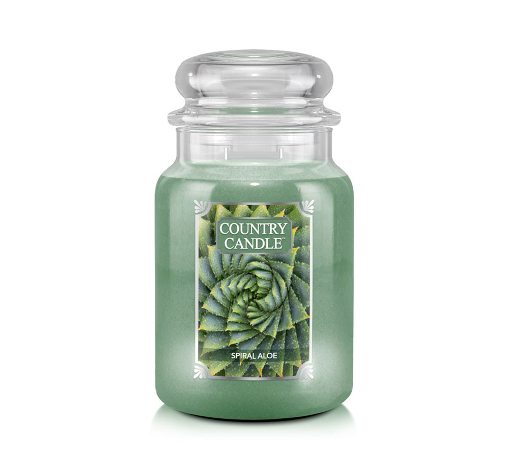 Country Jar Large Spiral Aloe von Country Candle kaufen | Duft: Frisch, warm, belebend, facettenreich | Brenndauer: 100-150 Stunden