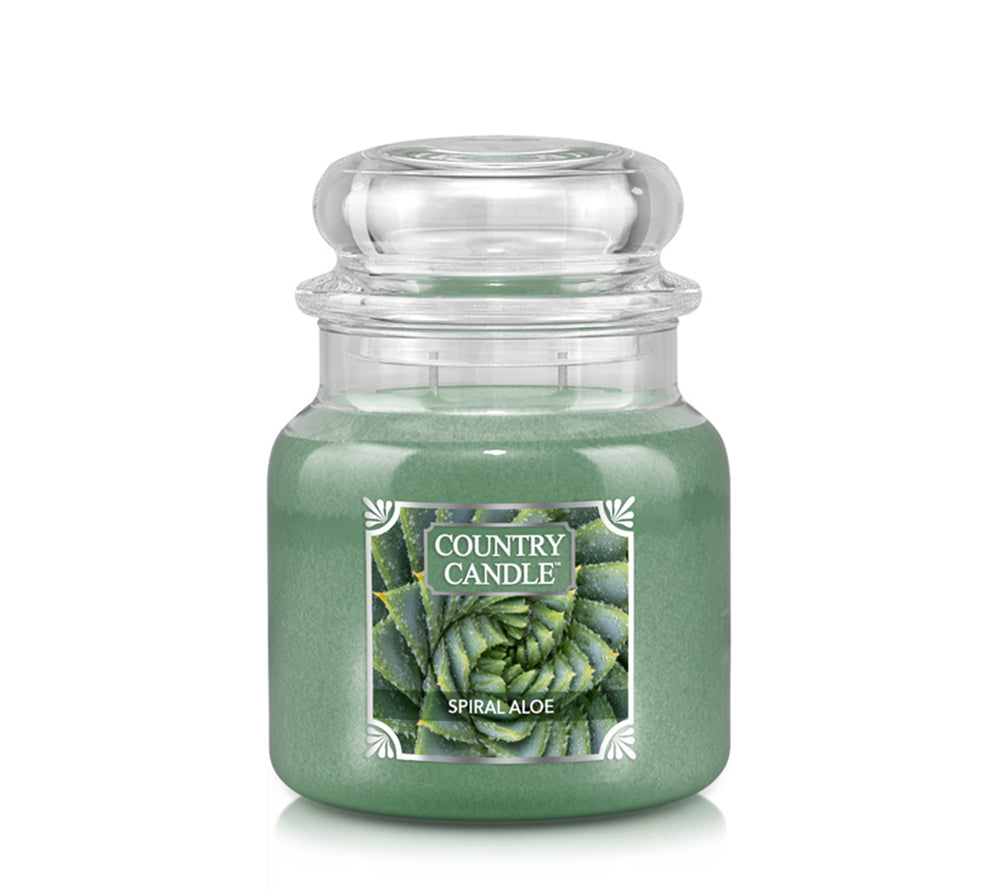 Country Jar Medium Spiral Aloe von Country Candle kaufen | Duft: Frisch, warm, belebend, facettenreich | Brenndauer: 65-90 Stunden