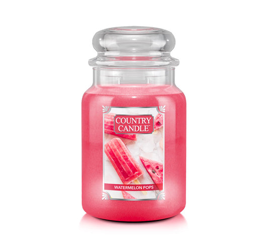 Country Jar Large Watermelon Pops von Country Candle kaufen | Duft: Fruchtig, süß, sommerlich, zitrusartig | Brenndauer: 100-150 Stunden