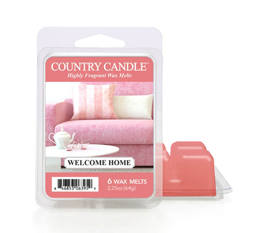 Country Wax Melts 6 pcs Welcome Home von Country Candle kaufen | Duft: Würzig, warm, holzig, süß, gemütlich | Mehrmals schmelzbar