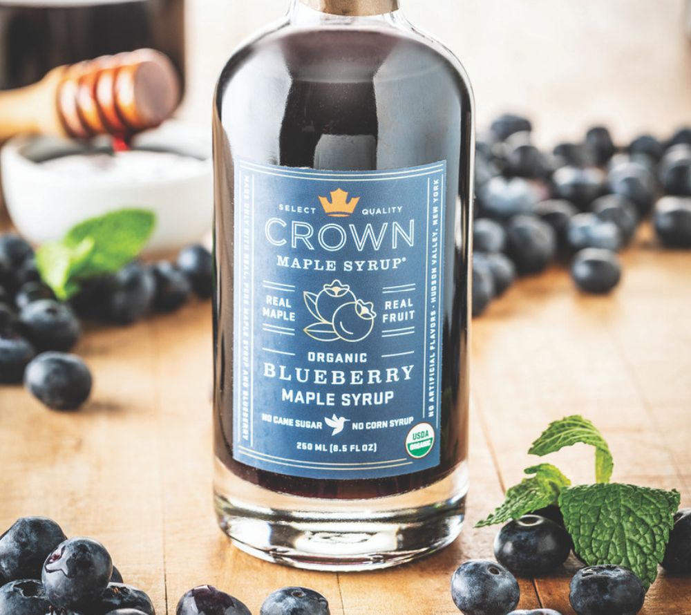 Blueberry 8.5 Fl. Oz. von Crown Maple LLC kaufen | Süß, fruchtig, ausgewogen | Ideal für Pancakes, Gebäck und Cocktails