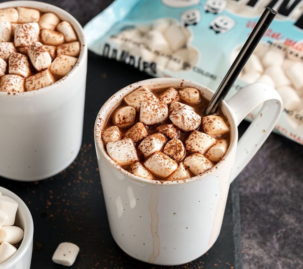 Dandies Marshmallow Vanilla Mini von Chicago Vegan Foods kaufen | Vegane Vanille Marshmallows | Perfekt für Desserts und heiße Schokolade