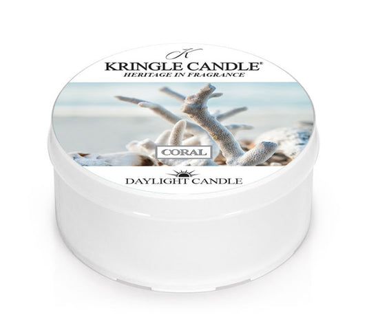 Kringle Daylight Coral von Kringle Candle kaufen | Duft: Ozonfrische, sprudelnde Bergamotte, Spritzer Zitrone | Brenndauer: 12 Stunden | EU-weiter Versand