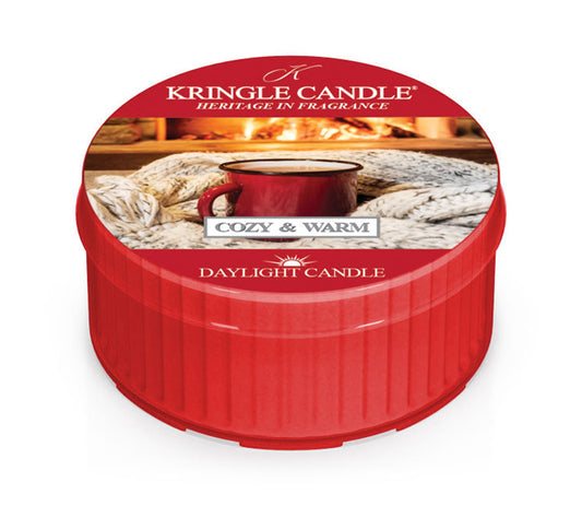 Kringle Daylight Cozy & Warm von Kringle Candle kaufen | Duft: Gebrühter Kaffee, geschäumte Milch | Brenndauer: 12 Stunden | EU-weiter Versand