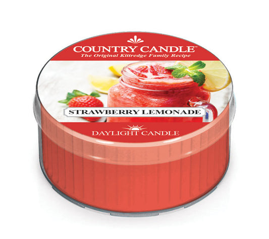 Country Daylight Strawberry Lemonade von Country Candle kaufen | Duft: Orangenschale, Apfel, Zitrone | Brenndauer: 12 Stunden | EU-weiter Versand