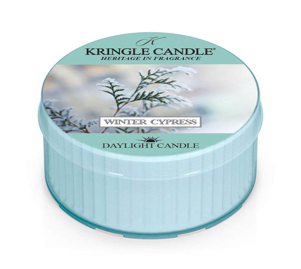 Kringle Daylight Winter Cypress von Kringle Candle kaufen | Duft: Zypressenöl, Pfefferminzöl, Eukalyptus | Brenndauer: 12 Stunden | EU-weiter Versand