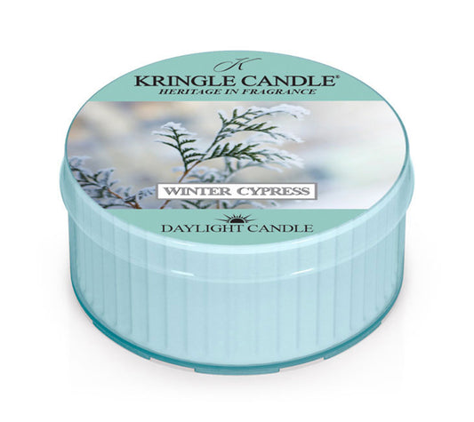 Kringle Daylight Winter Cypress von Kringle Candle kaufen | Duft: Zypressenöl, Pfefferminzöl, Eukalyptus | Brenndauer: 12 Stunden | EU-weiter Versand