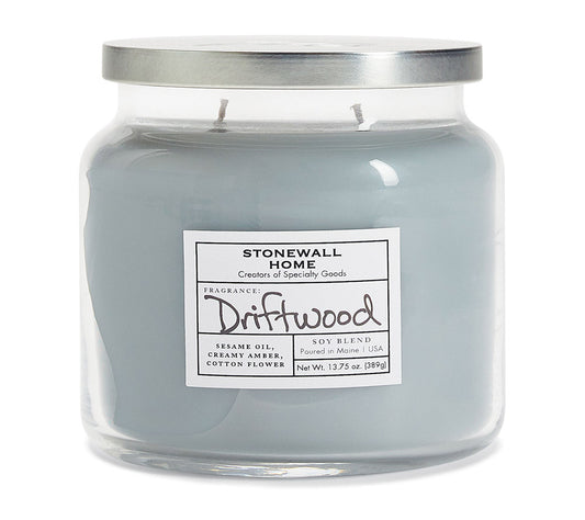 Stonewall Jar Medium Driftwood von Stonewall Kitchen kaufen | Duft: Beruhigend, natürlich, warm, erdverbunden | Brenndauer: 105 Stunden
