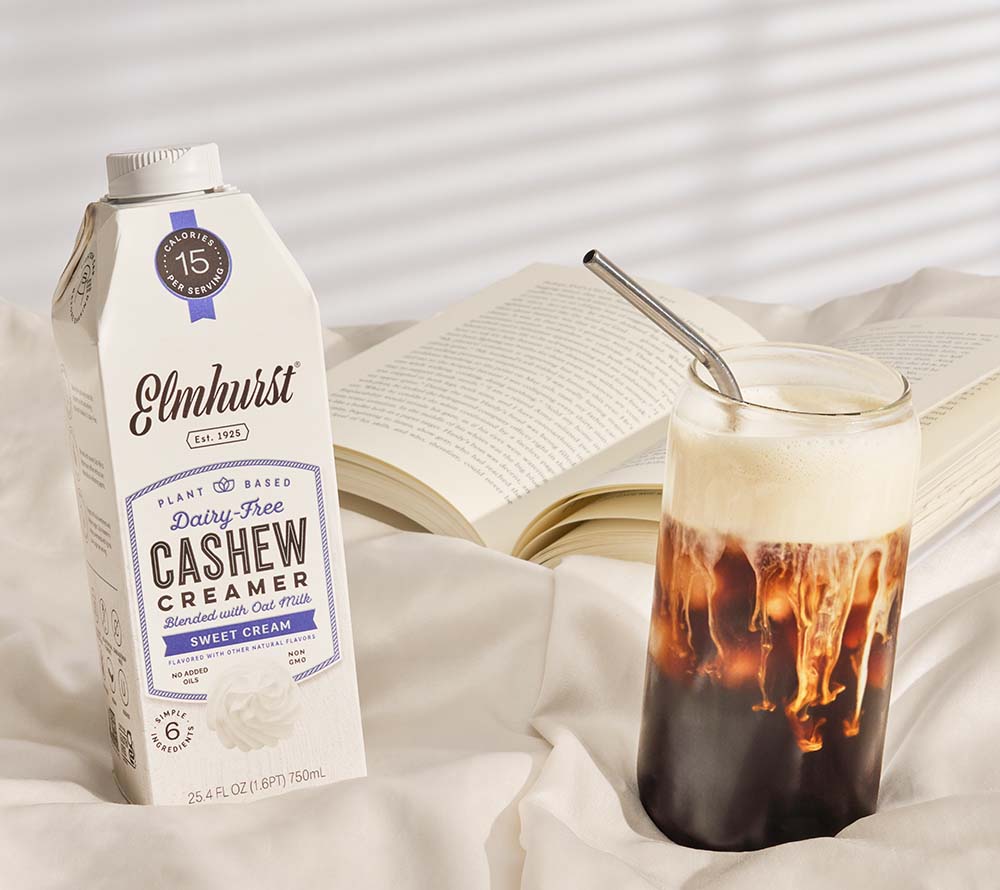 Pflanzlicher Cashew-Creamer | Frei von Emulgatoren, Ölen & künstlichen Zusätzen | 100 % vegan, Non-GMO & koscher | Europaweiter Versand | Jetzt entdecken!