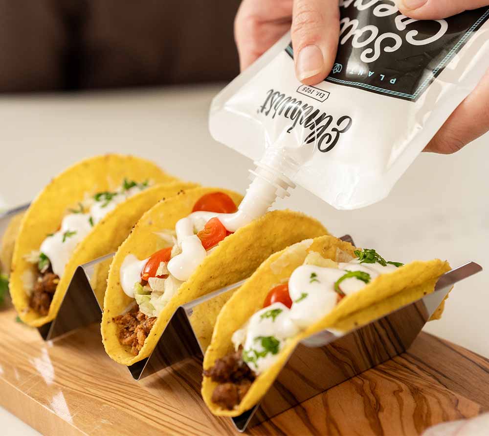 Dairy Free Sour Cream-8 Oz von Elmhurst kaufen | Cremig, mild, pflanzlich | Ideal zu Tacos, Dips, Kartoffeln | EU-weiter Versand
