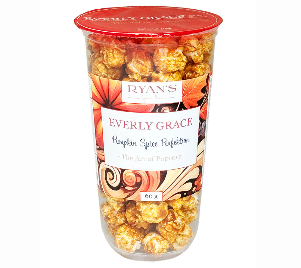 Everly Grace Popcorn Pumpkin Spice Perfection kaufen | herbstliches Popcorn mit Kürbis-Gewürzen und Karamell | perfekt für den Kinoabend | EU-weiter Versand