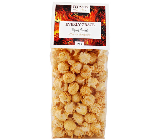 Popcorn Spicy Sunset von Everly Grace kaufen | würzig-luftiges Popcorn | leichte Schärfe | Passt in jedes Gourmet-Sortiment