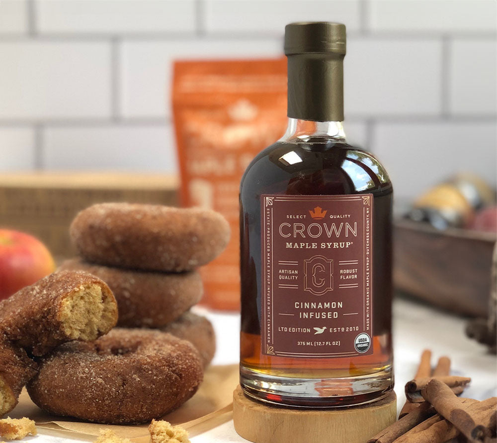 Cinnamon Infused 12 Fl. Oz. von Crown Maple LLC kaufen | Süß, würzig, nussig | Ideal für Backwaren, Desserts, Soßen | EU-weiter Versand