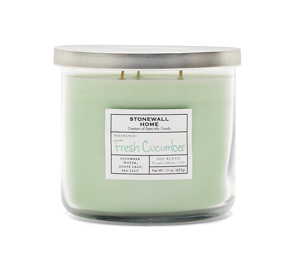 Stonewall Tumbler Fresh Cucumber von Stonewall Kitchen kaufen | Duft: Erfrischend, klar, belebend, entspannend | Brenndauer: 50 Stunden