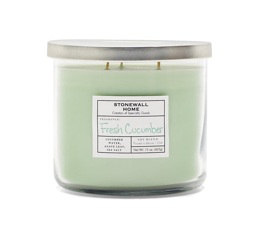 Stonewall Tumbler Fresh Cucumber von Stonewall Kitchen kaufen | Duft: Erfrischend, klar, belebend, entspannend | Brenndauer: 50 Stunden