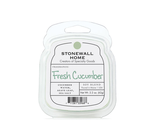 Stonewall Wax Melt Fresh Cucumber von Stonewall Kitchen kaufen | Duft: Erfrischend, klar, belebend, entspannend | Mehrmals schmelzbar