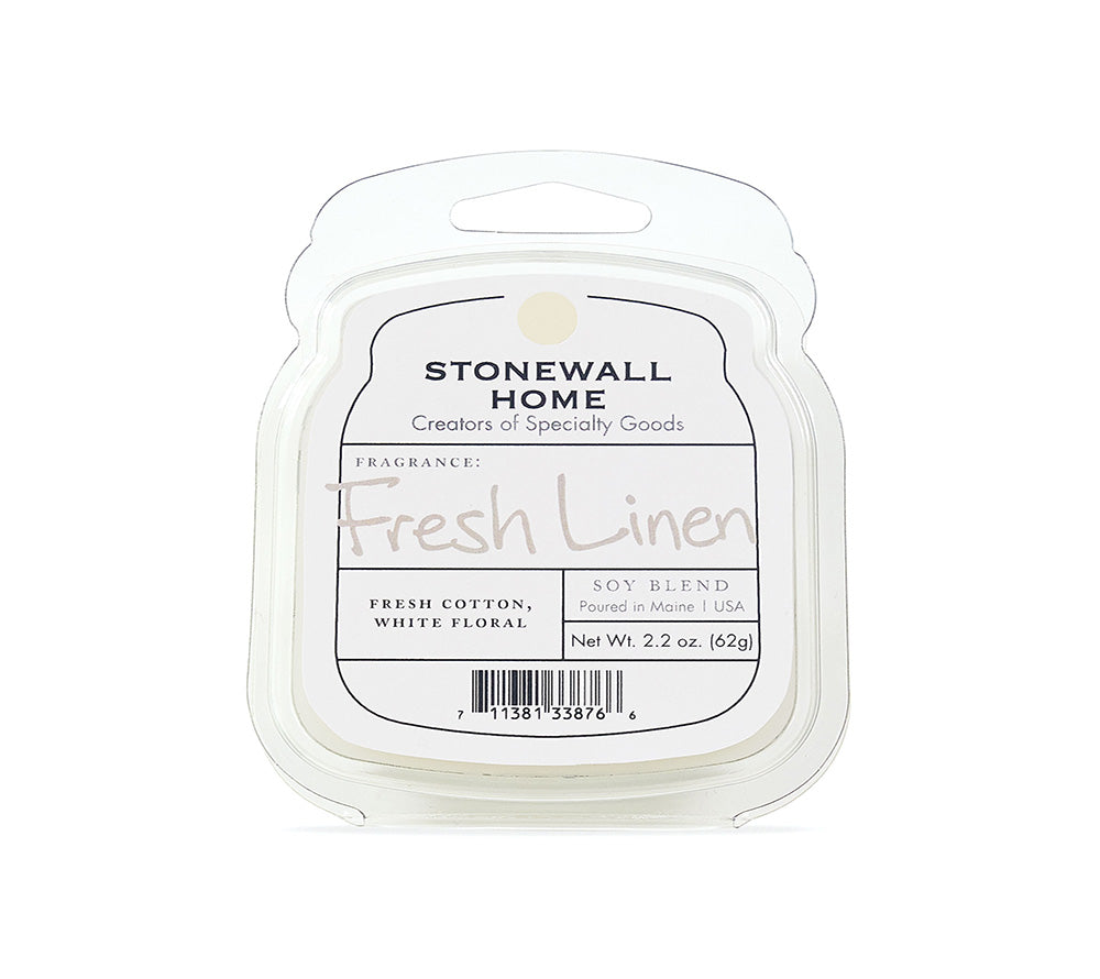 Stonewall Wax Melt Fresh Linen von Stonewall Kitchen kaufen | Duft: Frisch, sauber, blumig, angenehm, leicht | Mehrmals schmelzbar