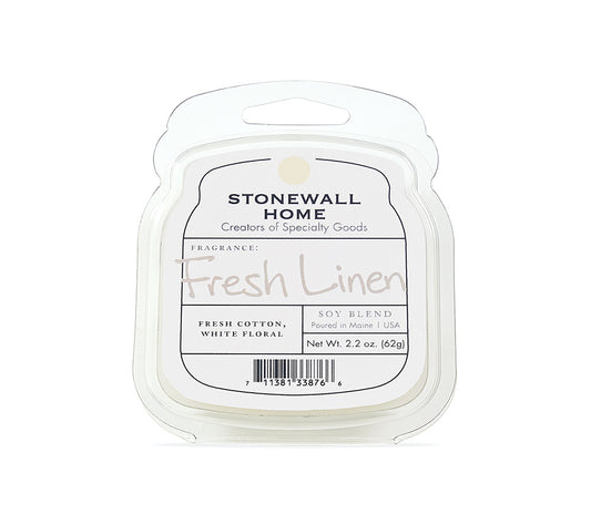 Stonewall Wax Melt Fresh Linen von Stonewall Kitchen kaufen | Duft: Frisch, sauber, blumig, angenehm, leicht | Mehrmals schmelzbar