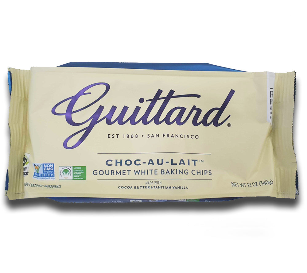 Choc Au Lait Chips Vanilla Milk Chips von Guittard Chocolate Company kaufen | Cremige weiße Schokolade mit Vanille | Ideal zum Backen und Naschen