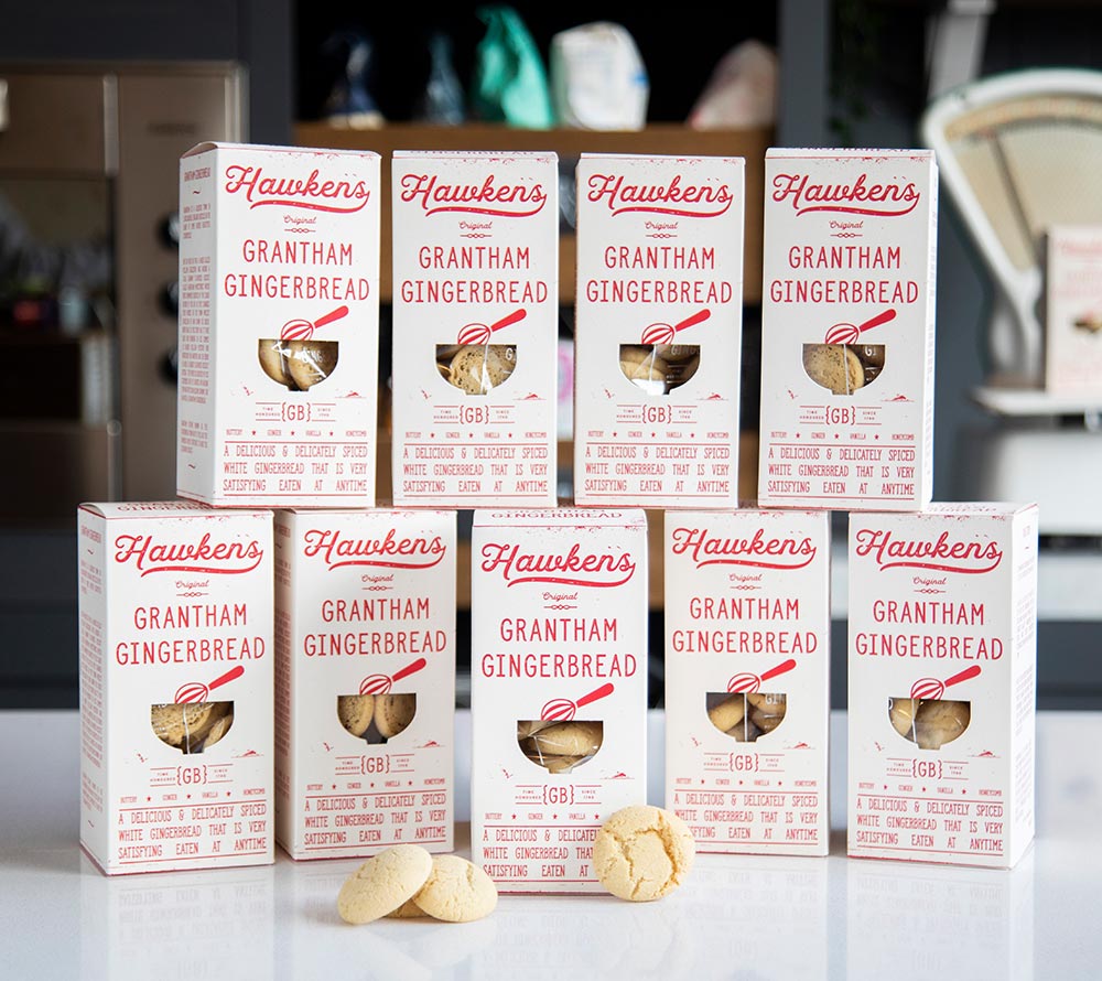 Hawkens Grantham Gingerbread von Hawkens Gingerbread kaufen | Zart, Buttrig, würzig | Ideal als Snack oder als Geschenk