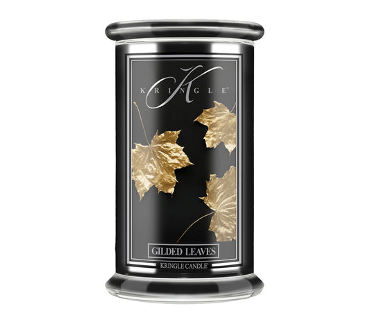 Reserve Jar-Gilded Leaves von Kringle Candle kaufen | Duft: Herbstblatt, Berglorbeer, Beerenbitterstoffe | Brenndauer: 100 Stunden | EU-weiter Versand