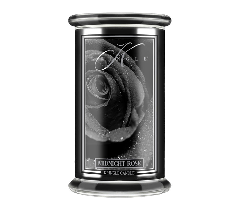 Reserve Jar-Midnight Rose von Kringle Candle kaufen | Duft:  Tiefrote Rosen, Matcha Tee, Bitter Orange | Brenndauer: 100 Stunden | EU-weiter Versand