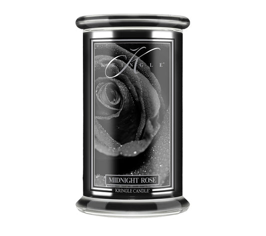 Reserve Jar-Midnight Rose von Kringle Candle kaufen | Duft:  Tiefrote Rosen, Matcha Tee, Bitter Orange | Brenndauer: 100 Stunden | EU-weiter Versand