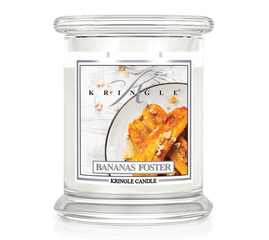 Kringle Jar Medium Bananas Foster von Kringle Candle kaufen | Duft: Banane, brauner Zucker, sanfte Gewürze | Brenndauer: 75 Stunden | EU-weiter Versand
