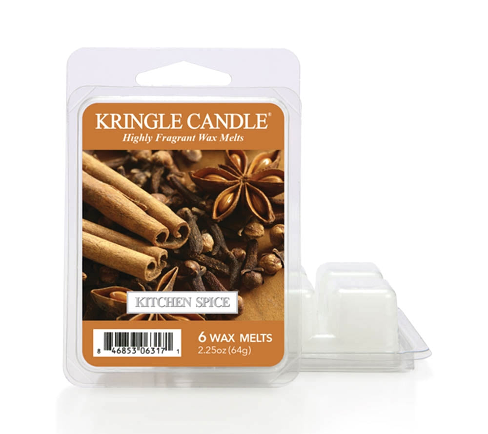 Kringle Wax Melts 6 pcs Kitchen Spice von Kringle Candle kaufen | Duft: Herzhaft, gewürzig, warm, holzig, süß | Mehrmals schmelzbar