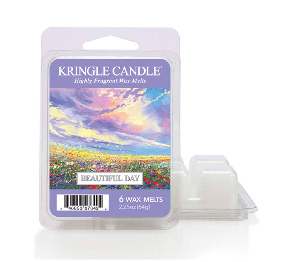 Kringle Wax Melts 6 pcs Beautiful Day von Kringle Candle kaufen | Duft: Floral, süß, Zitrone, Guave, Vanille | Mehrmals schmelzbar