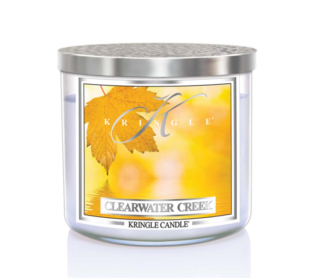 14.5oz Soy Jar Clearwater Creek von Kringle Candle kaufen | Duft: Frisch, zitrisch, herb, holzig, belebend | Brenndauer: 45 Stunden