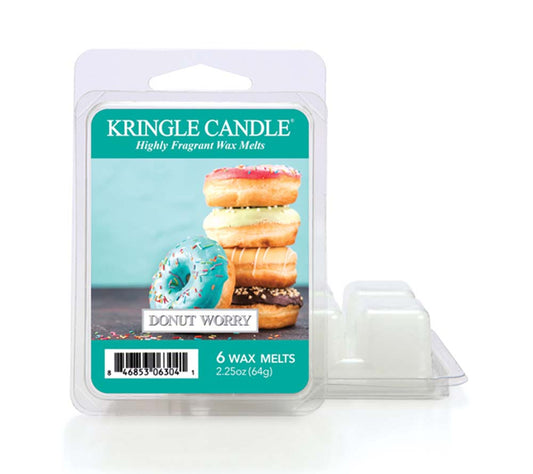 Kringle Wax Melts 6 pcs Donut Worry von Kringle Candle kaufen | Duft: Zuckerguss, Vanilleglasur, Früchte, Streusel | Mehrmals schmelzbar