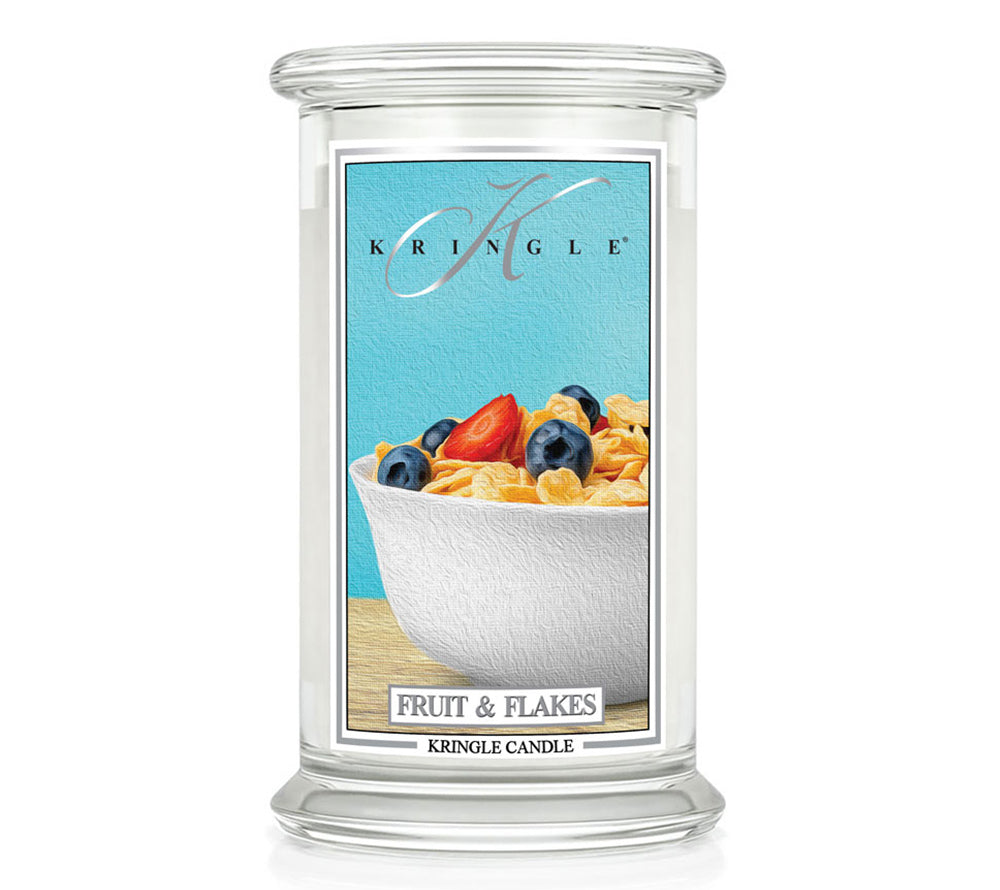 Kringle Jar Large Fruit & Flakes von Kringle Candle kaufen | Duft: Fruchtig, süß, Banane, rote Beeren, Gebäck | Brenndauer: 100 Stunden