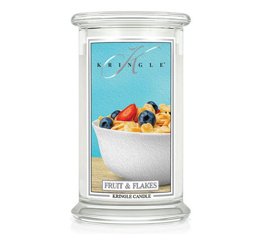 Kringle Jar Large Fruit & Flakes von Kringle Candle kaufen | Duft: Fruchtig, süß, Banane, rote Beeren, Gebäck | Brenndauer: 100 Stunden