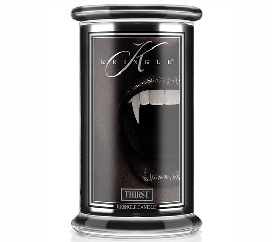 Kringle Jar Large Thirst von Kringle Candle bestellen | Duft: Cognac, Patchouli, Amber | Brenndauer: 100 Stunden | Internationaler Versand