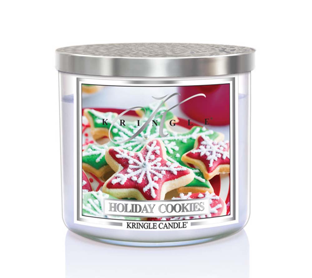 14.5oz Soy Jar Holiday Cookies von Kringle Candle kaufen | Duft: Backstube, Vanille, Weihnachten | Brenndauer: 45 Stunden