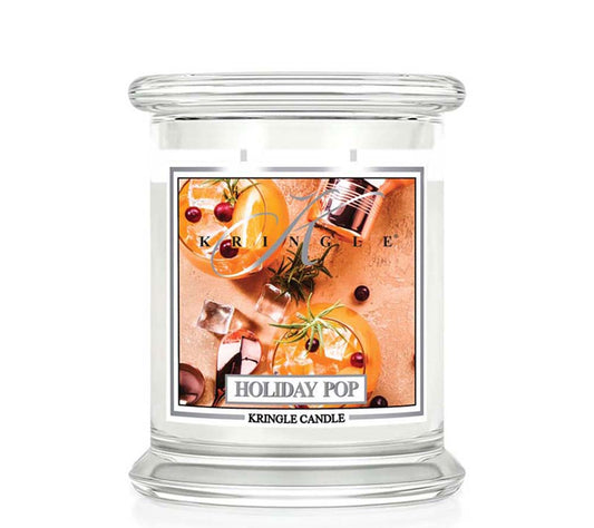 Kringle Jar Medium Holiday Pop von Kringle Candle kaufen | Duft: Fruchtig, süß, festlich, winterlich, prickelnd | Brenndauer: 75 Stunden