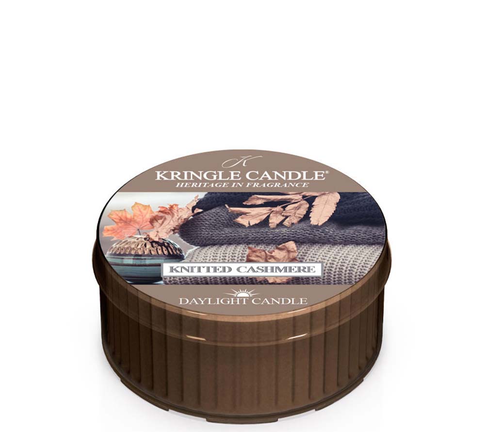 Kringle Daylight Knitted Cashmere von Kringle Candle kaufen | Duft: Weicher Cashmere-Duft, Neroli, warmes Wildleder | Brenndauer: 12 Stunden