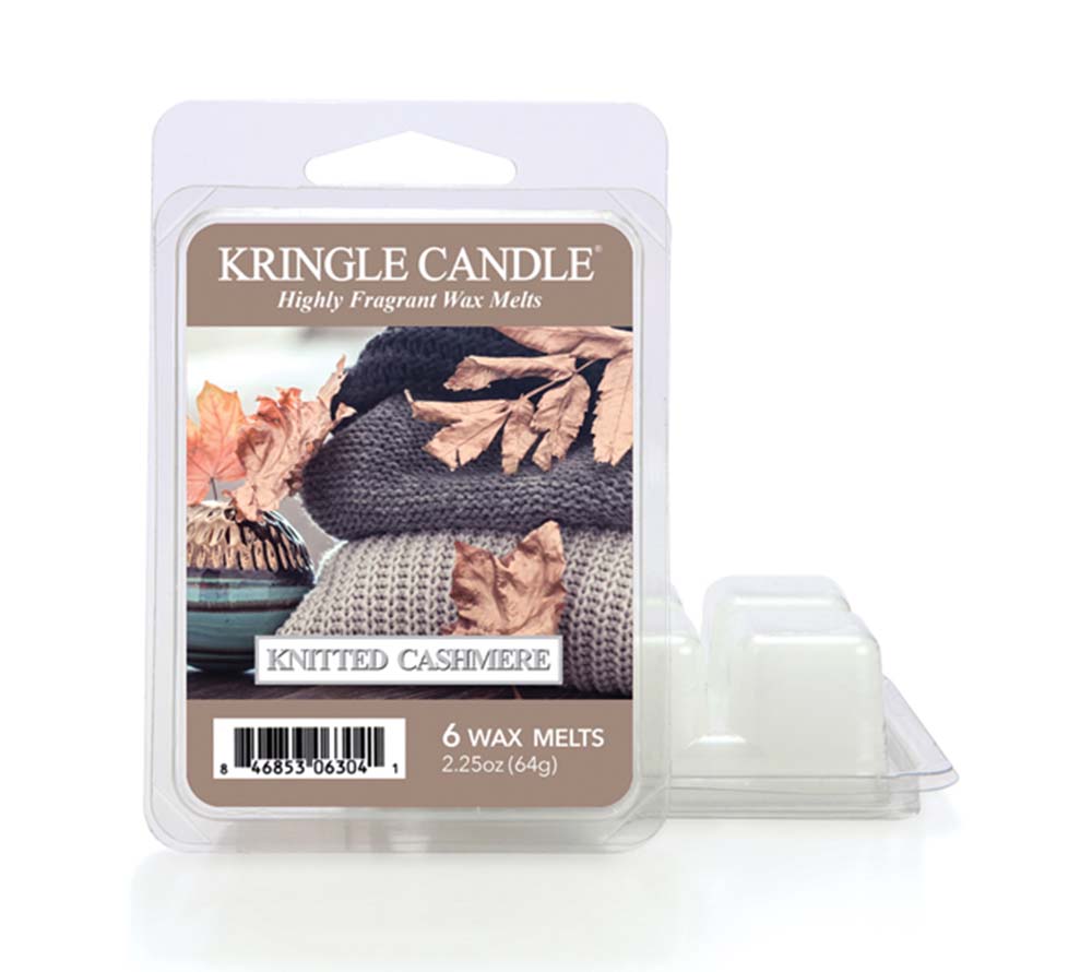 Kringle Wax Melts 6 pcs Knitted Cashmere von Kringle Candle kaufen | Duft: Weicher Cashmere-Duft, Neroli, warmes Wildleder | Mehrmals schmelzbar