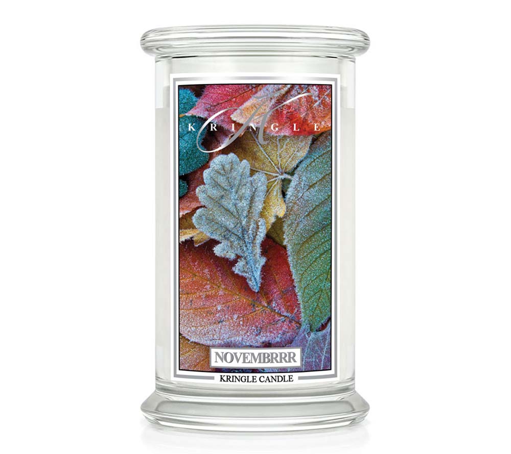 Kringle Jar Large Novembrrr von Kringle Candle kaufen | Duft: Kühler Novembermorgen, erdig, frisch, Lavendel | Brenndauer: 100 Stunden