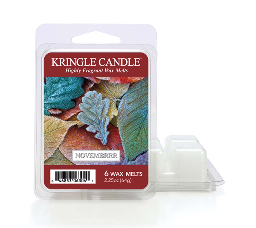 Kringle Wax Melts 6 pcs Novembrrr von Kringle Candle kaufen | Duft: Kühler Novembermorgen, erdig, frisch, Lavendel | Mehrmals schmelzbar