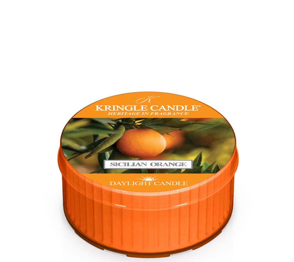 Kringle Daylight Sicilian Orange von Kringle Candle kaufen | Duft: Sizilianisch, Zitrus, Kräuter, Lavendel, Kiefer | Brenndauer: 12 Stunden