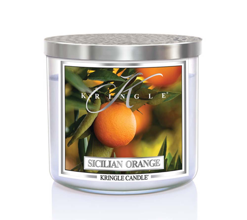 Kringle Daylight Sicilian Orange von Kringle Candle kaufen | Duft: Sizilianisch, Zitrus, Kräuter, Lavendel, Kiefer | Brenndauer: 12 Stunden