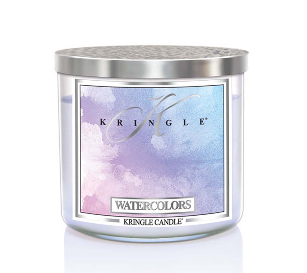14.5oz Soy Jar Watercolors von Kringle Candle kaufen | Duft: Vielfältig, fruchtig, blumig | Brenndauer: 45 Stunden