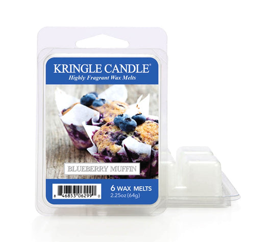 Kringle Wax Melts 6 pcs Blueberry Muffin von Kringle Candle kaufen | Duft: Süß, fruchtig, vanillig, zitronig, verführerisch | Mehrmals schmelzbar