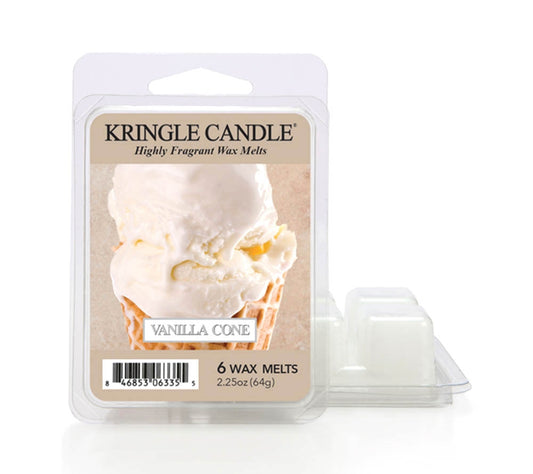 Kringle Wax Melts 6 pcs Vanilla Cone von Kringle Candle kaufen | Duft: Nostalgisch, süß, buttrig, warm, vertraut | Mehrmals schmelzbar