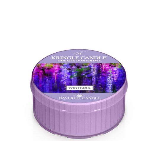 Kringle Daylight Wisteria von Kringle Candle kaufen | Duft: Blumig, Nelken, Jasmin, Gardenie | Brenndauer: 12 Stunden