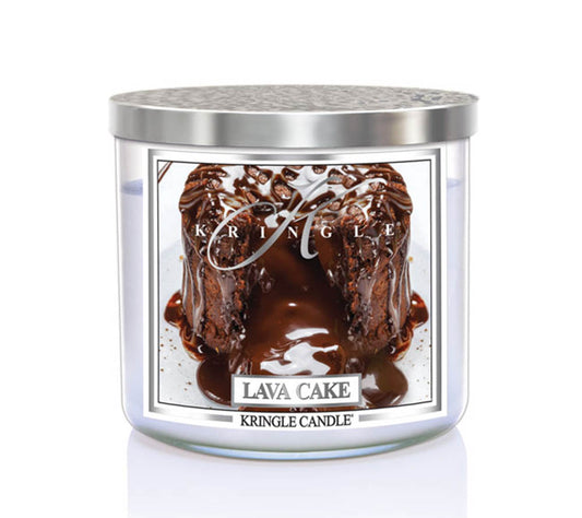 14.5oz Soy Jar Lava Cake von Kringle Candle kaufen | Duft: Schokoladig, süß, cremig, intensiv | Brenndauer: 45 Stunden
