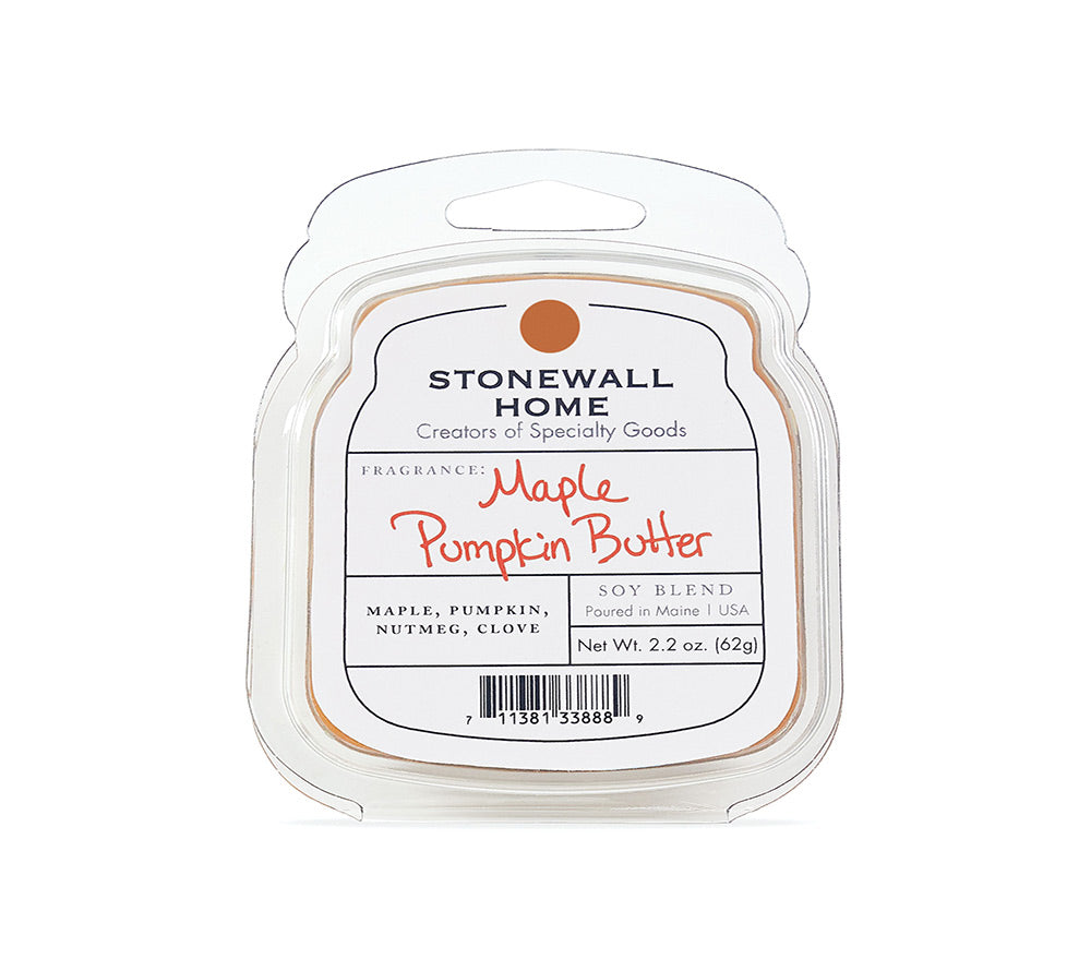Stonewall Wax Melt Maple Pumpkin Butter von Stonewall Kitchen kaufen | Duft: Ahorn, Kürbis, Muskatnuss, Nelken | Mehrmals schmelzbar